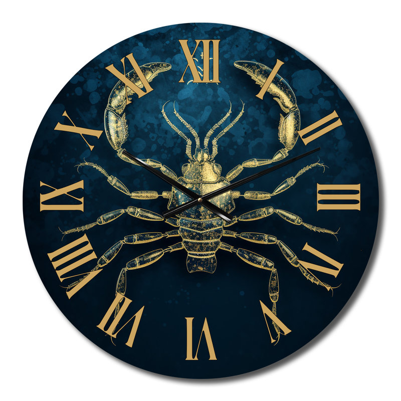 Horloge murale exquise Scorpion, Petit