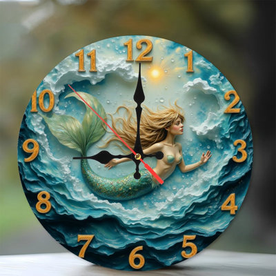 Horloge murale sirène