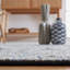 Tapis gris en laine tissé à la main Jacques-545988390