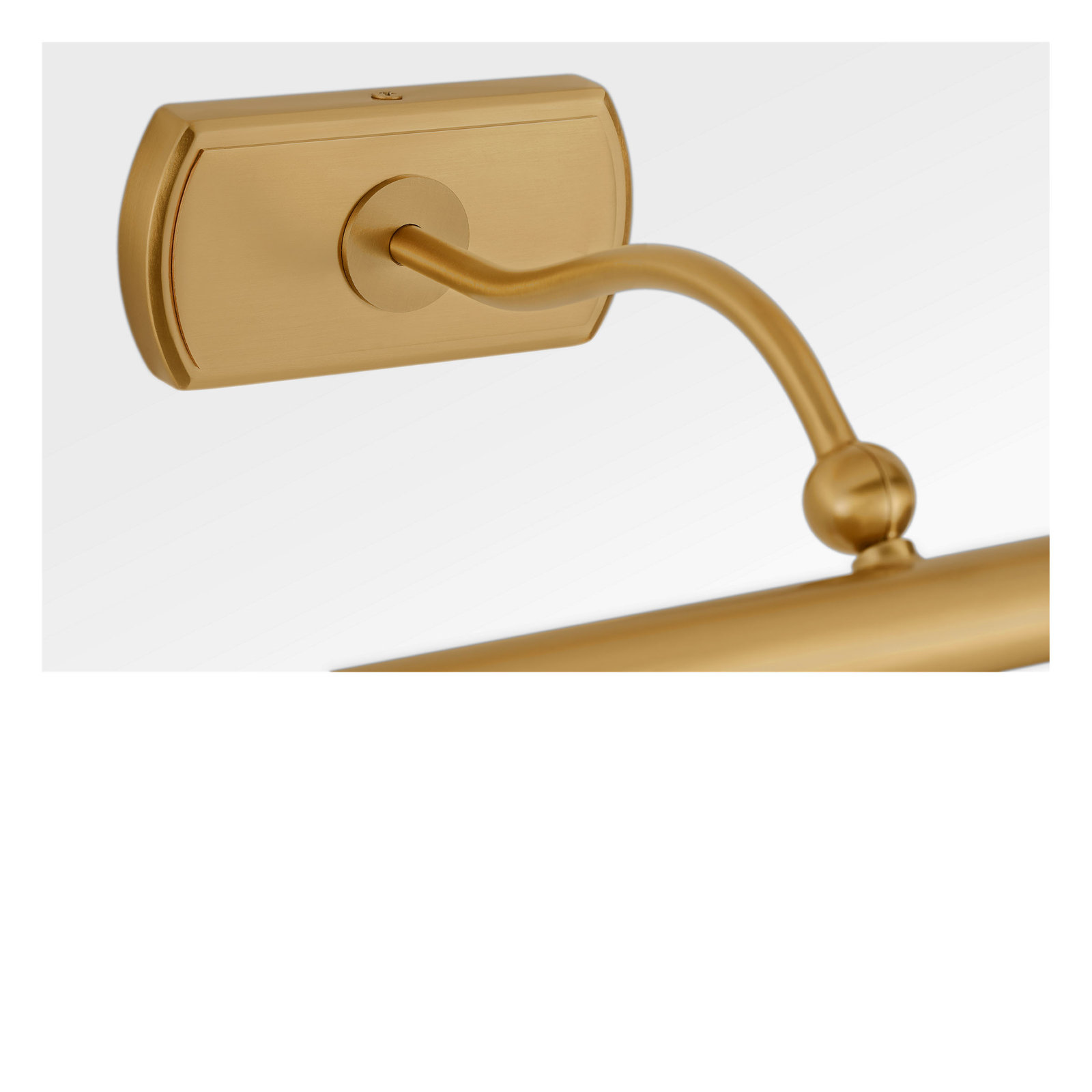Linnea LED Plug-in Picture Light, Burnished Brass, 2.38" H x 30" W x 9" D