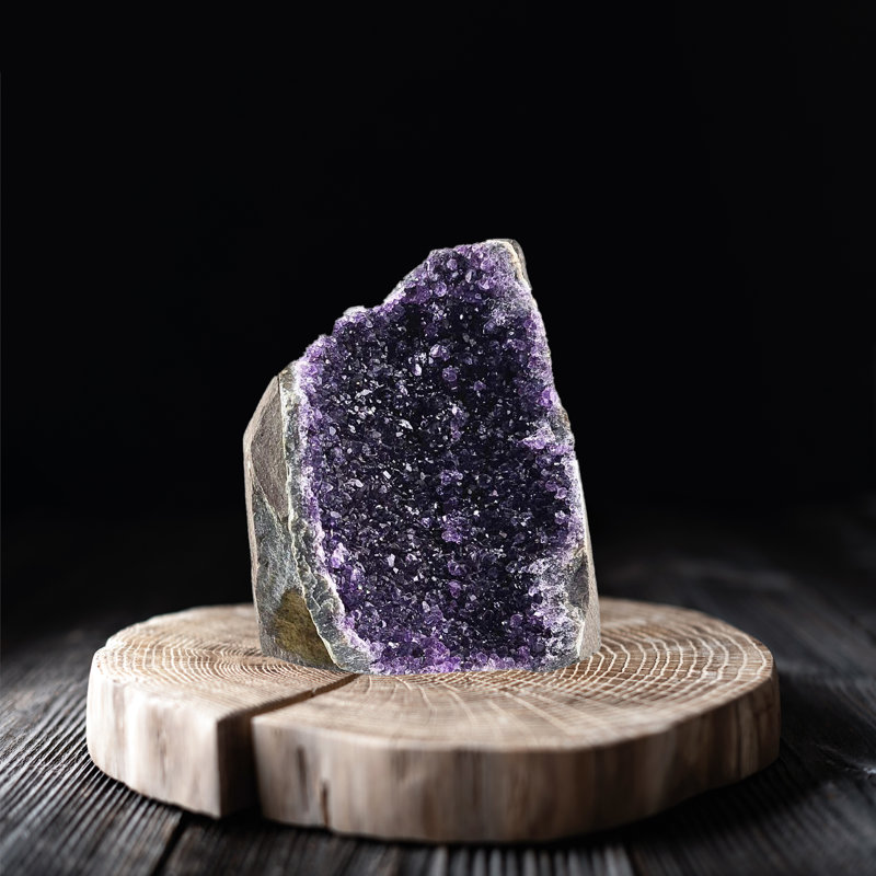 Grandes bases coupées en améthyste Eternity | Mauve, H 7 po x l 4 po x P 4 po