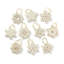 Snowflake 10 Piece Holiday Shaped Ornament Set
