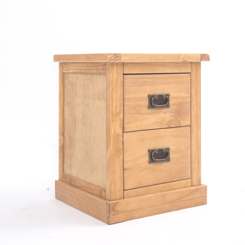 Nagle 45cm W Plywood / Laminate Board Bedside Table, Squared