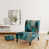 Turquoise/Gold Polyester Blend selected