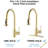 Brushed Gold Stainless Steel Kitchen Faucet With Pull Down Spray - Scratch, Rust, And Spot Pause Button For Water Flow 7.28'' Spout In , Rust 360 Swiveling Height 1.8Gpm Rate-402917788