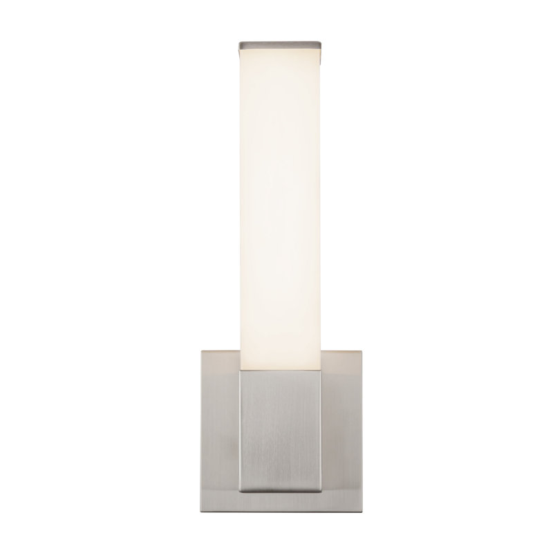 Vivi 14-in Black dimmable LED Wall Sconce, Nickel