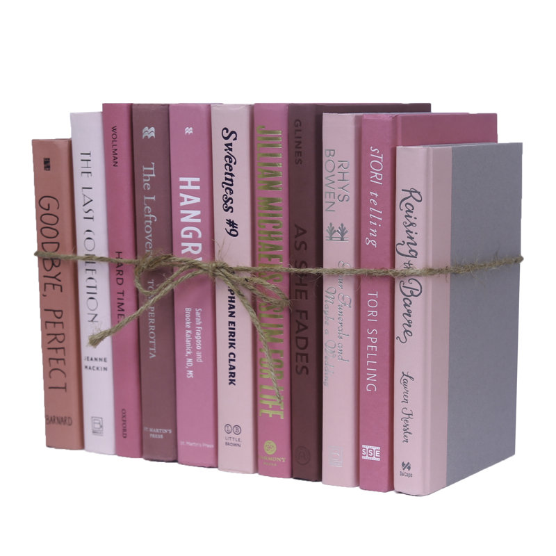 Decorative Books - Pink Book Bundle - 1 Foot of Pink Books