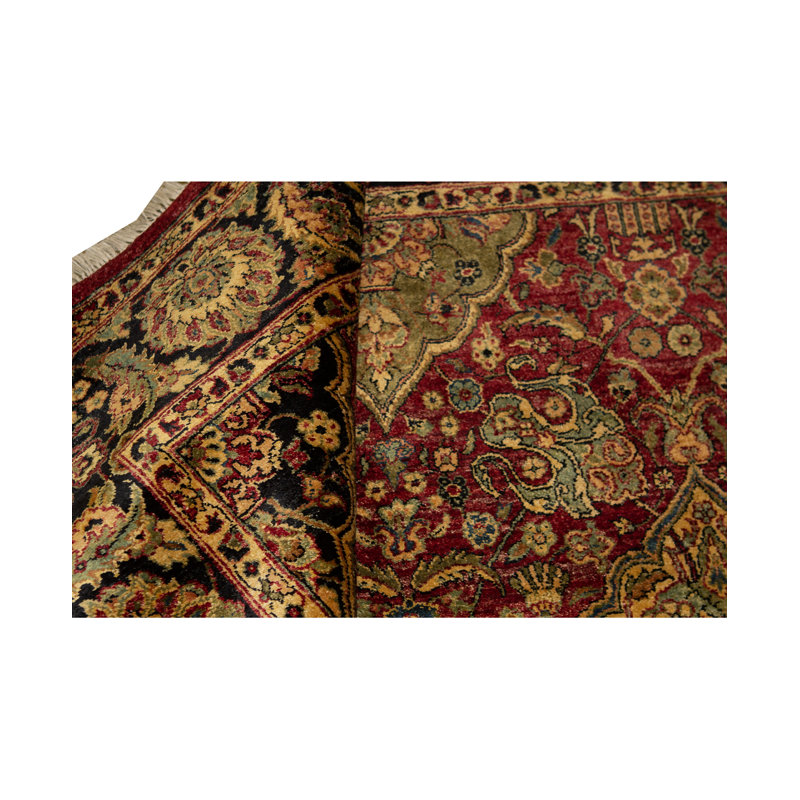 Tapis brun de haute qualité noué à la main