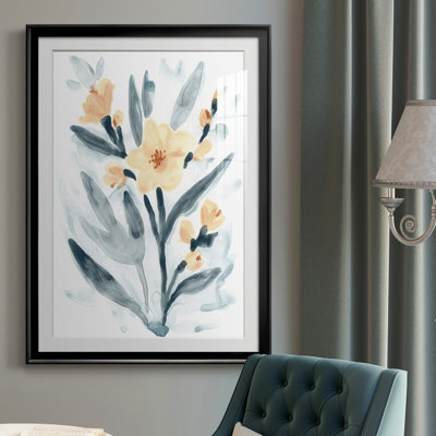 Indigo & Blush Bouquet II - reproduction de cadre photo