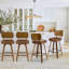 26" Swivel Upholstered Counter Height Bar Stool-2130976834-2137909068