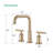 2-handle Bathroom Faucet with Drain Assembly