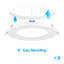 Ensemble de plafonniers encastrés à DEL 4 po Infibrite Thin-123845626-123845628-123845630