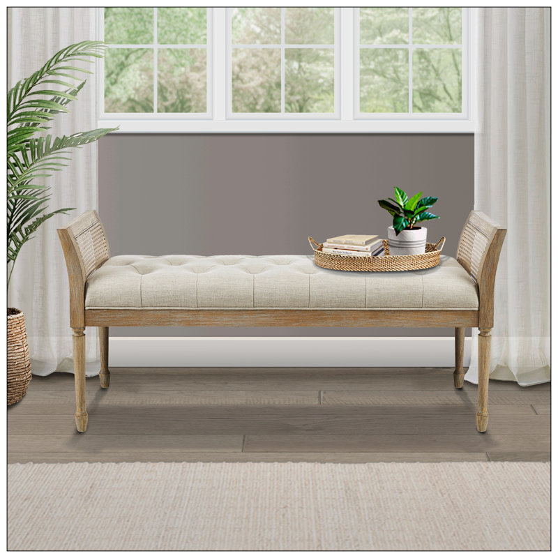 Banc rembourré en polyester Chardarius