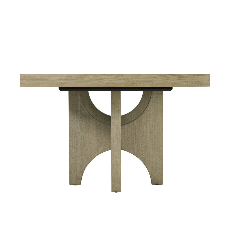 Table de salle à manger extensible en bois massif Catalina, Dune
