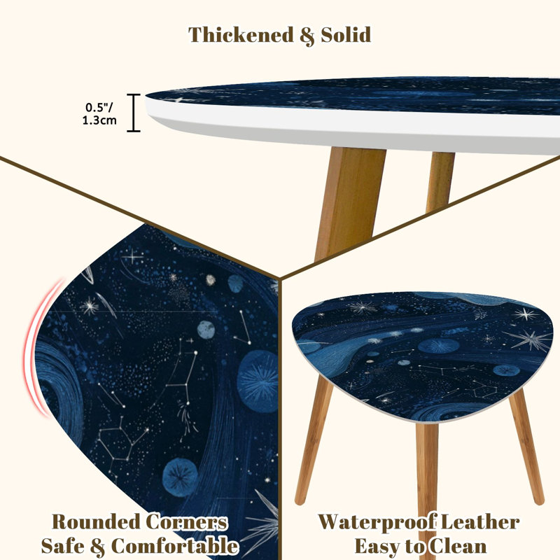 Ensemble de 2 tables basses gigognes Triangle