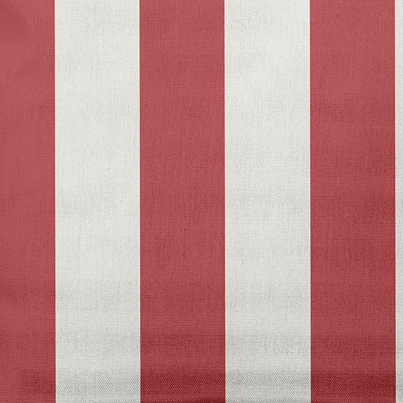 Coussin Stripe, 16 po x 16 po, Rouge myrtille