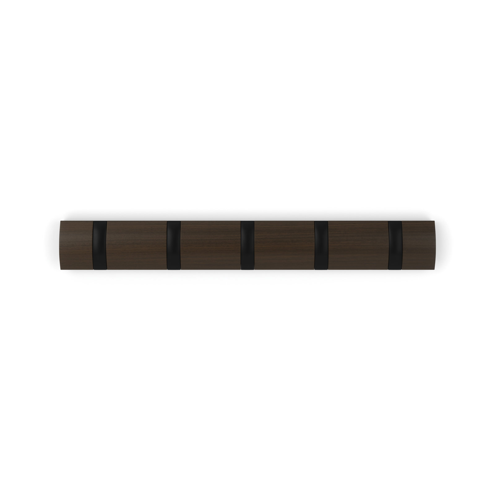 Ainikki 5-Hook Coat Rack, Walnut/Black