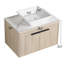 Ensemble de meuble-lavabo mural simple 30 po Nakima