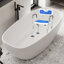 Chaise de douche réglable avec dossier et accoudoirs, siège de bain antidérapant et rembourré Eva pour personnes âgées et pour personnes à mobilité réduite, capacité de 299 lb