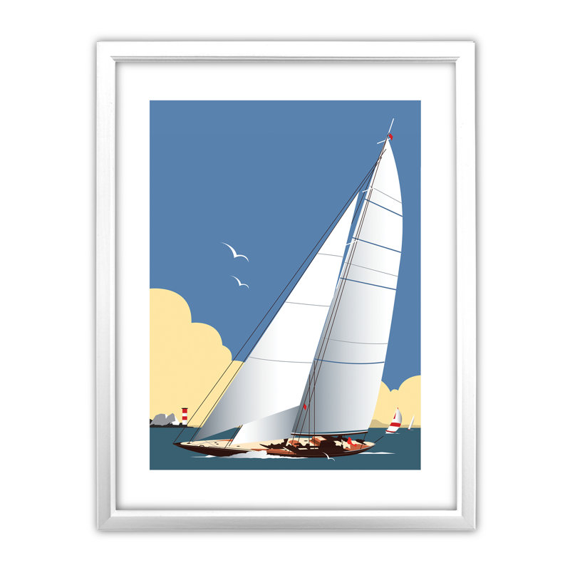 Dave Thompson - Single Picture Frame Print, White