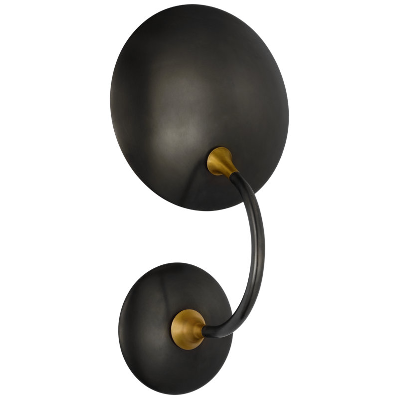 Thomas O'Brien Keira Medium Wall Wash Sconce, Bronze/Hand-Rubbed Antique Brass
