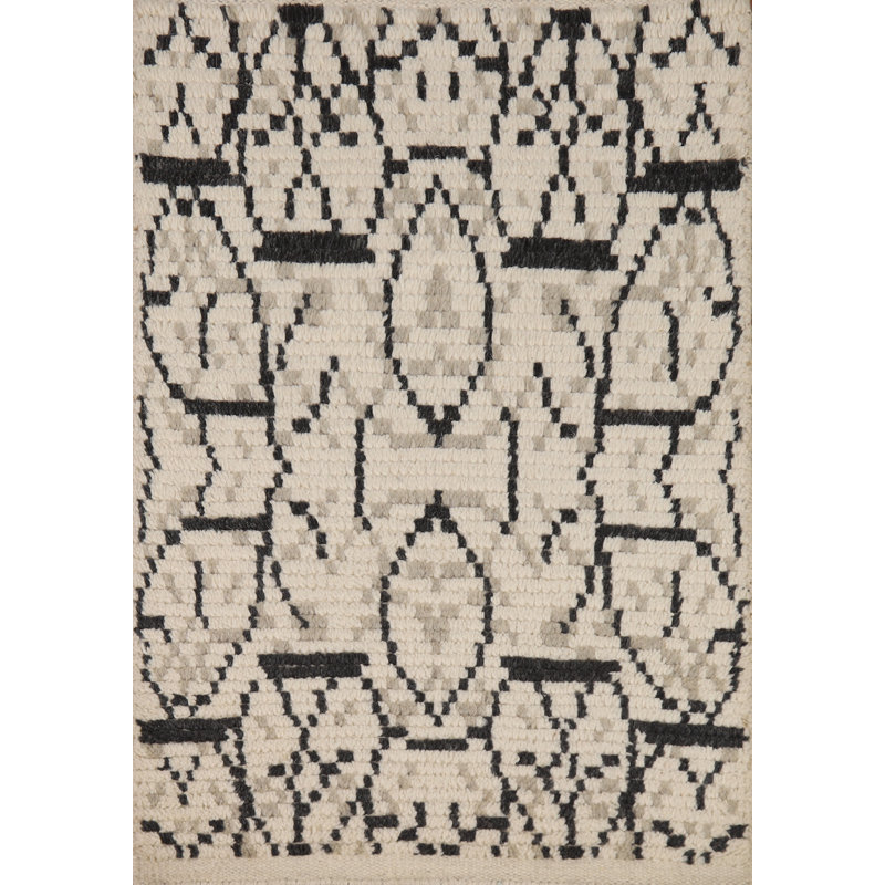 Geometric Moroccan Oriental Accent Rug 2x3