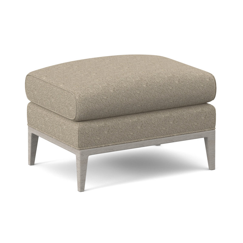 Cooper Ottoman, Venice Linen, Bisque