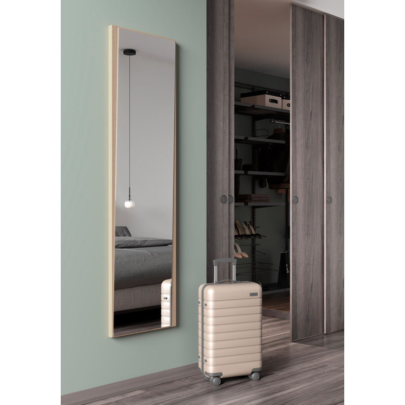Breagh Wall Mirror, Light Oak