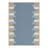 GeoStripe Geometric Machine Washable Blue Indoor Area Rug with Non-Slip Backing-492504804