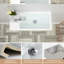 Lavabo de salle de bain mural 15 "x 7" en céramique blanche