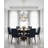 Modern 6 Light Black Cube Frame Pendant
