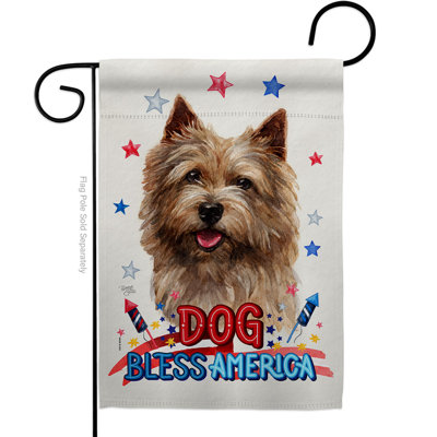 Drapeau de jardin à 2 côtés en polyester 18 x 13 po
