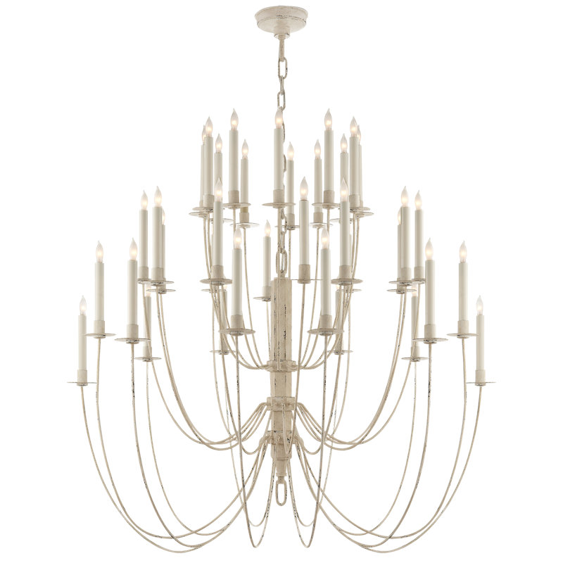 Thomas O'Brien Erika Three-Tier Chandelier, Belgian White
