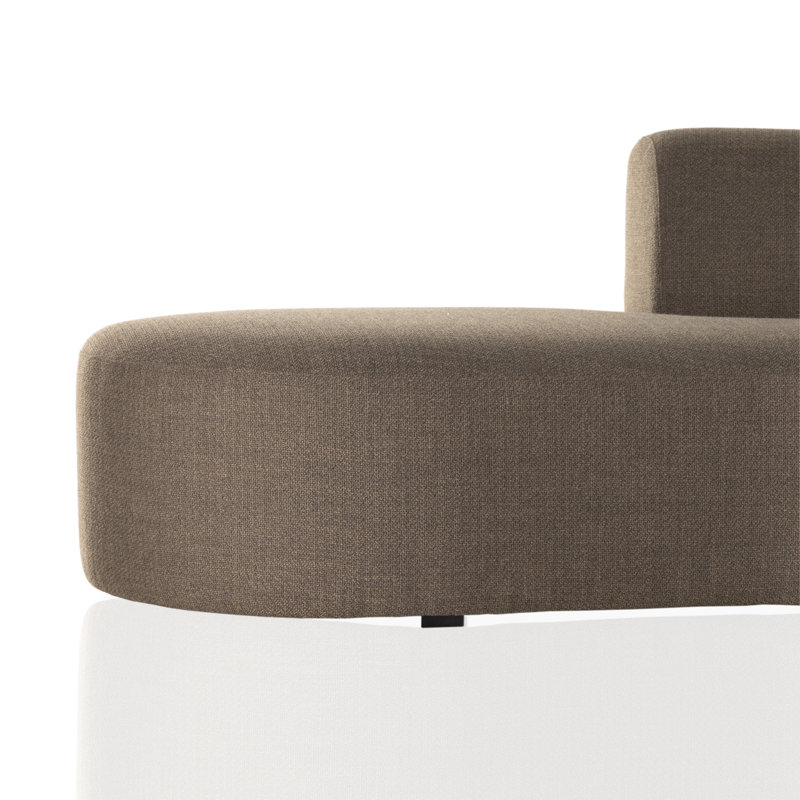 Sanda 105.5" Wide Sofa & Chaise, Left Hand Facing, Gibson Mink Polyester Blend