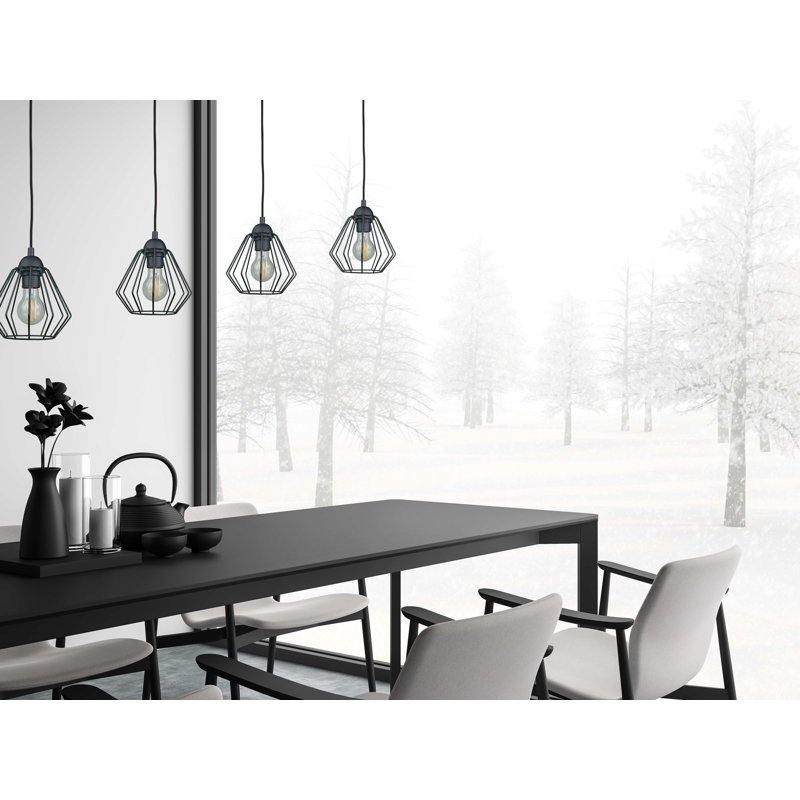 Benicio 4 - Light Kitchen Island Pendant, Black