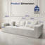 3 Seater Corduroy Sofa-1947798973