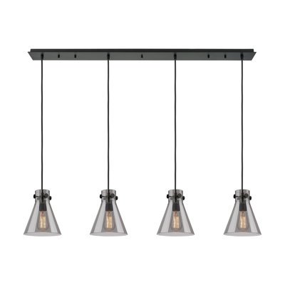 Luminaire suspendu conique à 4 lumières Amrith
