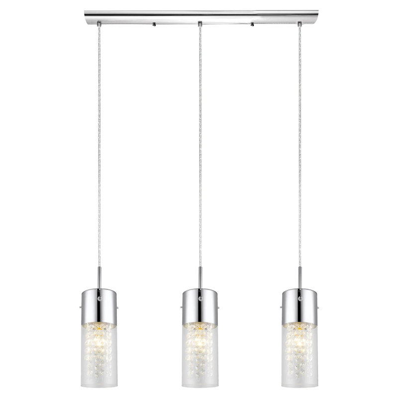 Bratton 3 - Light Chrome Kitchen Island Pendant