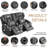 Loveseat Recliner with Storage Center Console, Manual Double Reclining Sofa with Pockets, Cup Holders, Pillows-946810077