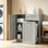 Armoire à déchets coulissante 13 gallons avec tablette et tiroir réglables
