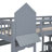 Hatina Kids Castle Style Storage Bunk Bed with Slide and Stairs-987003171-987003173