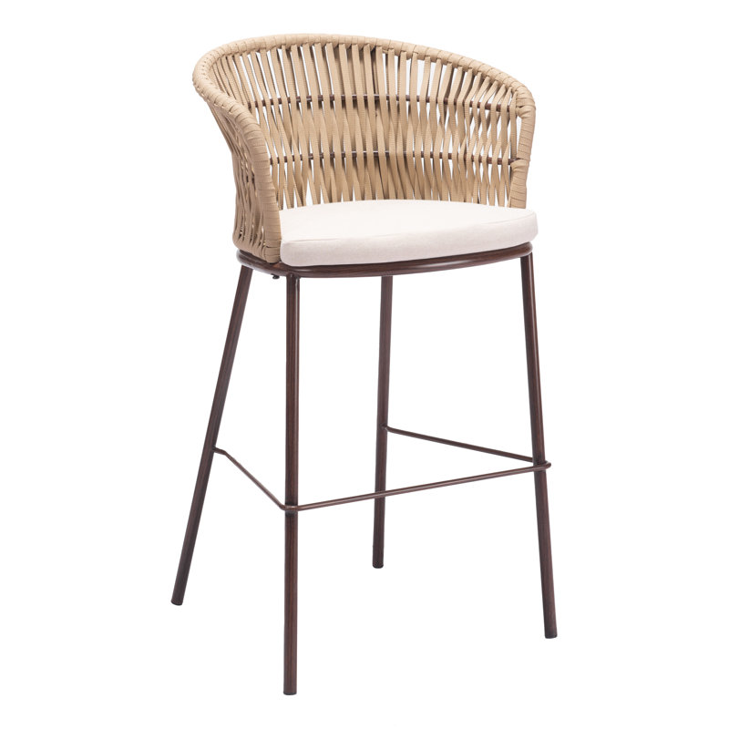 Tabouret de bar Clarese (ensemble de 2), Naturel