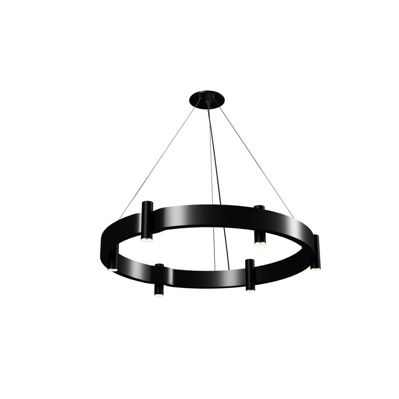Luminaire suspendu Flow Accord, H 5,31 po x l 23,62 po x P 23,62 po, Cappuccino biologique