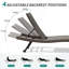 Chaise longue d'extérieur en osier 2 pièces