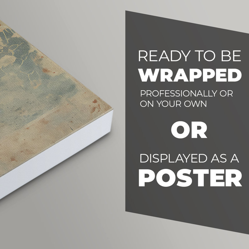 «Vintage Abstract Print I», reproduction de toile seulement - non encadrée, H 12 po x l 8 po