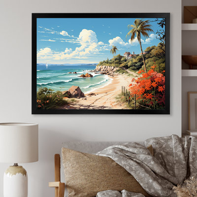 Impression sur toile Turquoise Seaside Trek III