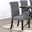 Ensemble de 2 chaises de salle à manger en tissu