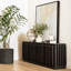 Urias 79" Wide Sideboard, Dark Brown
