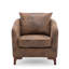 Upholstered Barrel Chair with Footstool-1488768575