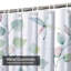 Rideau de douche avec 12 crochets-129039479